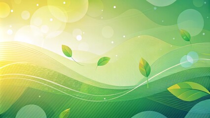 Eco-Friendly ESG Concept with Green Leaves and Abstract Nature Background for Sustainable Development and Environmental Responsibility