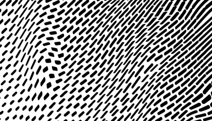 Black and white abstract geometric pattern background. Smooth movement of particles effect. Vector Format Illustration 