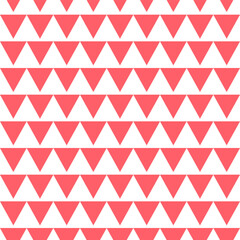 Geometric shapes seamless pattern. Red triangle. Christmas background	