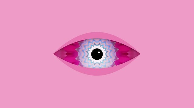 Eye kaleidoscope, Abstraction