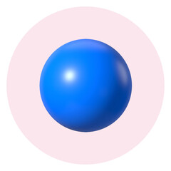 PNG blue 3D geometric shape IG story cover template, transparent background