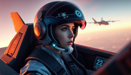 Close-up of a helmeted person