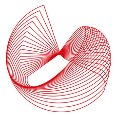 Png abstract dynamic geometric element, transparent background