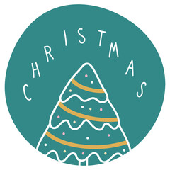 Christmas tree png cute social media sticker