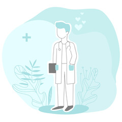 Doctor, medical healthcare pfrofessional character transparent png