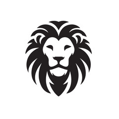 lion simple logo, vector, iillustration