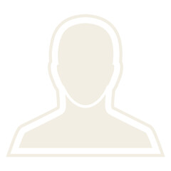 Avatar png sticker, off white collage element, transparent background