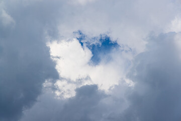 White clouds in the sky