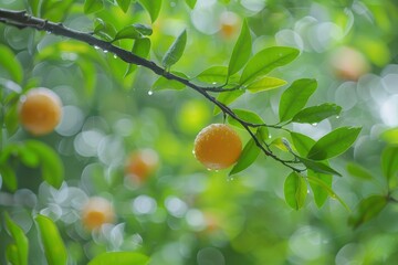 Owari green fruit tree