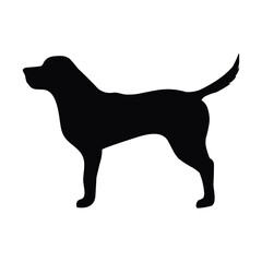 Dog Portrait Silhouette Vector, White Background, Silhouette Vector images.