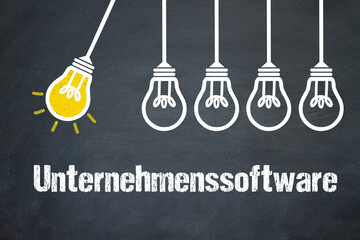 Fototapeta premium Unternehmenssoftware 