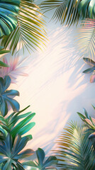 Tropical Leaf Frame.