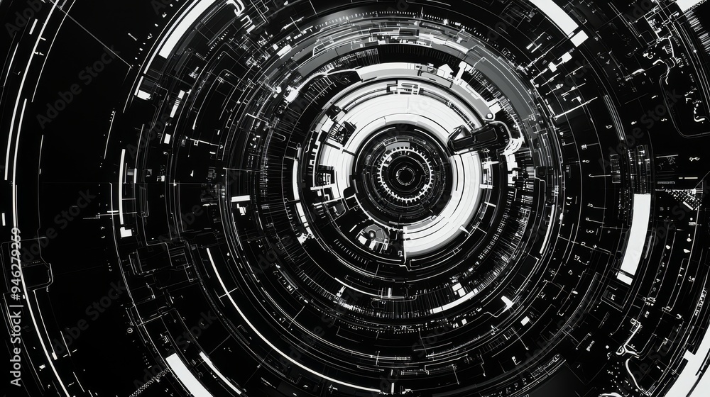 Poster a futuristic futuristic hud ui power podium stage, rendered in 3d
