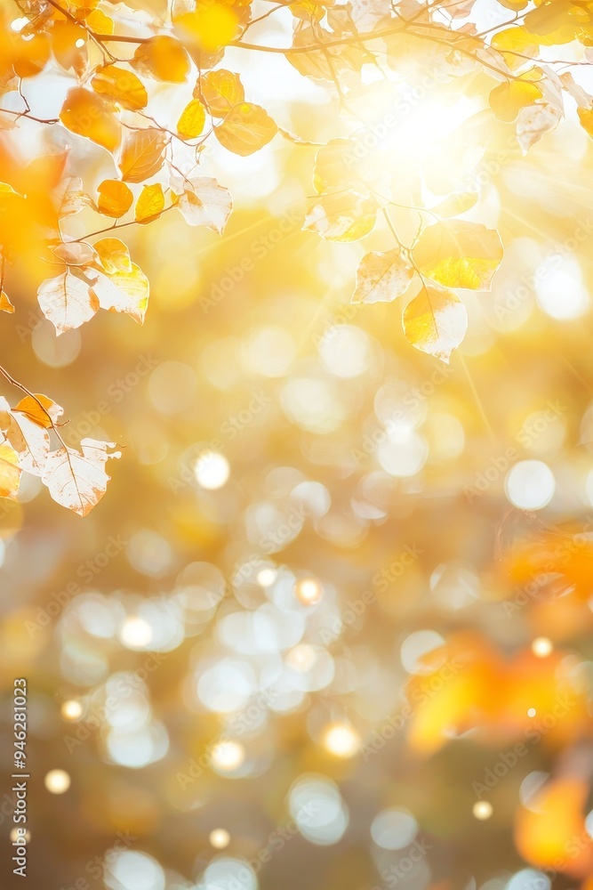 Poster the background is blurred out with lots of bokeh, a bright spotlight and a subtle vignette border. i