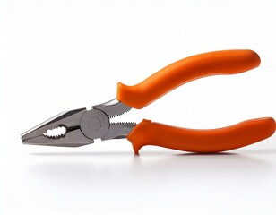Fototapeta premium Orange Pliers isolated on white background.
