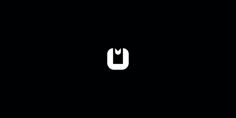 U logo design, minimalist, symbol, icon, creative idea