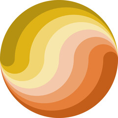 wavy circle in geometric form