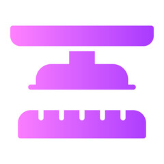 press machine gradient icon