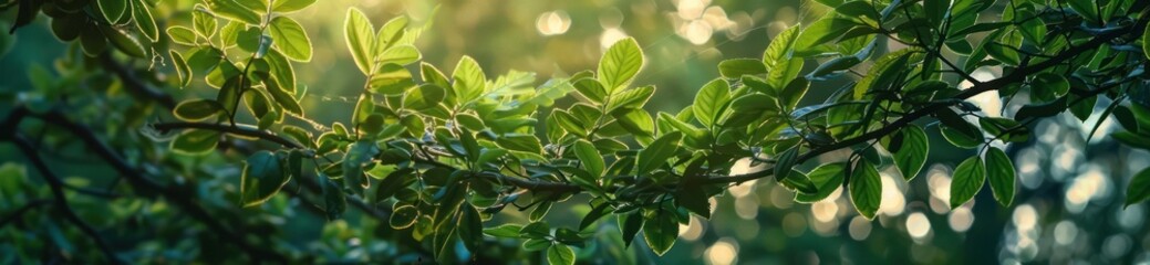 Fototapeta premium Sunlight Through Leaves
