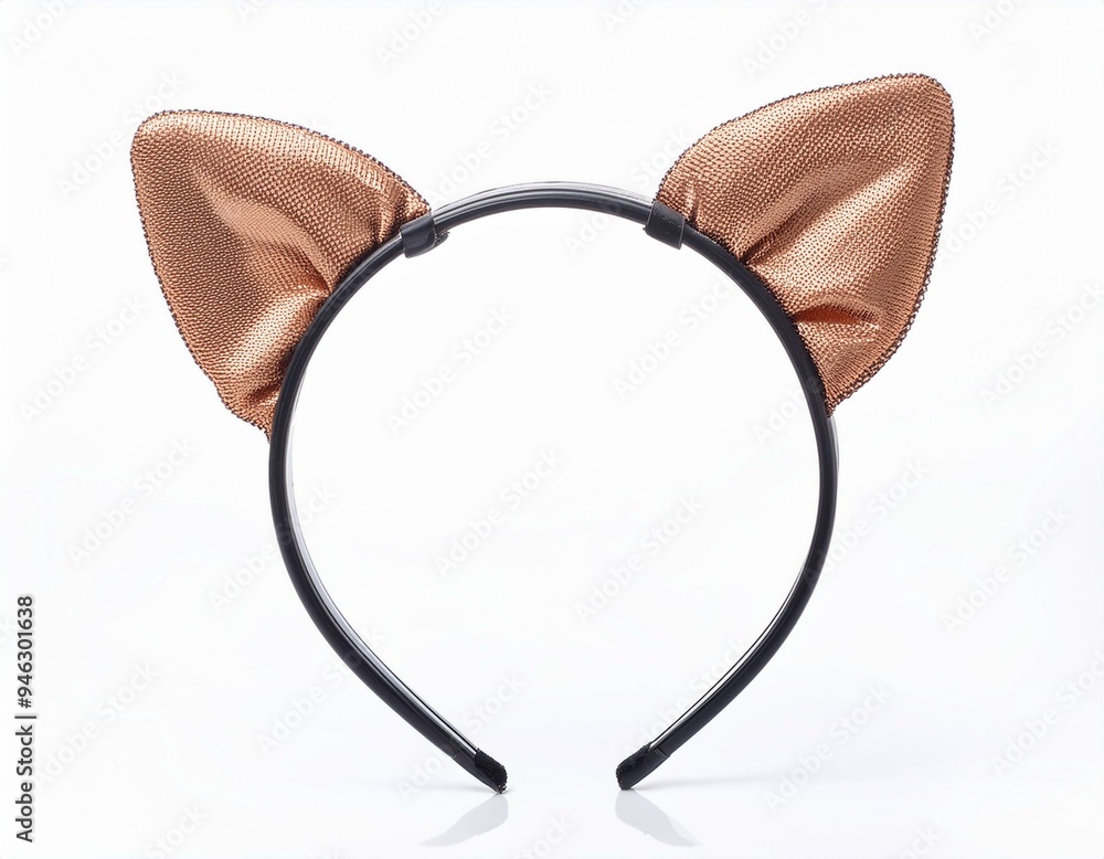 Wall mural Hair hoop in shape of cat ears isolated on white background