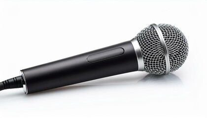 Wireless microphone isolated on white background