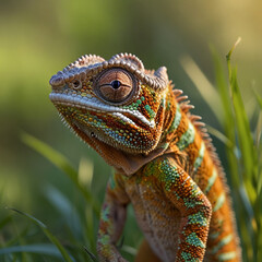 Obraz premium colorful lizard