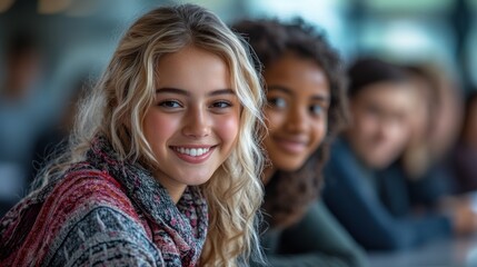 Obraz premium Smiling Teen Girl