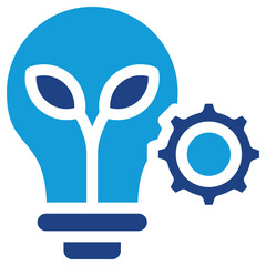 energy saving icon vector illustration concept for renewable energy icons with perfect blue color symbol background