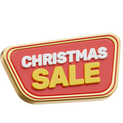 3d merry christmas object item sale