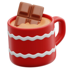 3d merry christmas object item Hot Chocolate