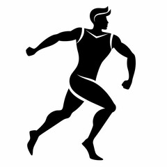 Athletics Black silhouette