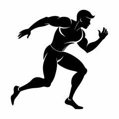 Athletics Black silhouette