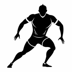Athletics Black silhouette