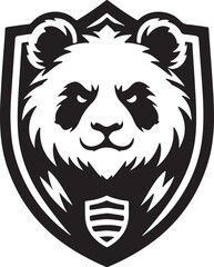 cute panda silhouette icon vector art flat graphic design background illustrations