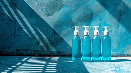 A variety of recyclable cosmetic containers displayed on a table for eco friendly beauty choices