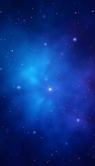 Obraz premium Cosmic-themed background with deep blue and purple hues, sprinkled with tiny, sparkling stars. The galaxy effect creates a sense of mystery and wonder, ideal for futuristic designs