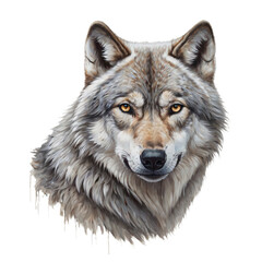 wolf isolated with PNG  transparent background image
