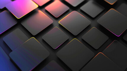 Fototapeta premium Luxury abstract background with black lines on dark, motion gradient background with smooth and soft movement.