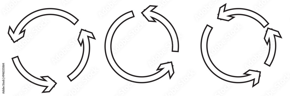 Poster refresh icon vector illustration. reload sign and symbol. update icon.