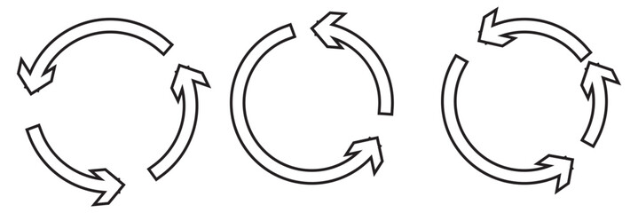 Refresh icon vector illustration. Reload sign and symbol. Update icon.