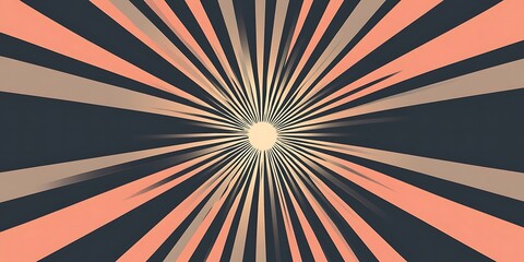Fototapeta premium sunburst Samlon and black retro circus background with sunburst 