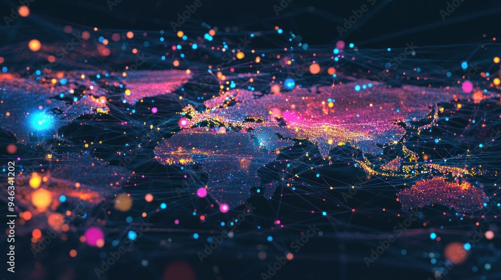 Poster Global Network of Interconnected Nodes and Lines