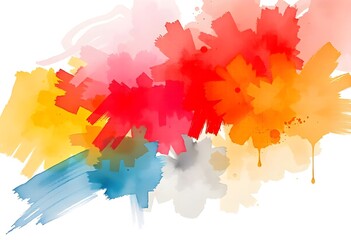 Abstract Art with Colorful Brush Strokes.