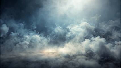 Mysterious smoky gray background with subtle gradient and soft, hazy texture, evoking a sense of misty atmosphere and abstract, dreamlike quality.