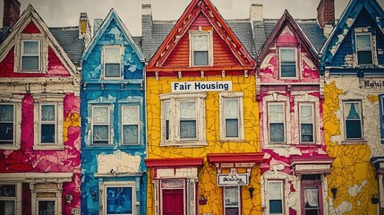 Obraz premium Housing justice and fair housing