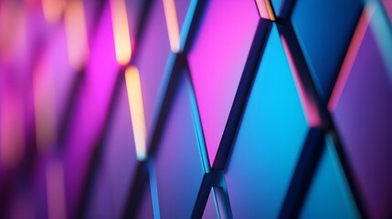 Mesmerizing Geometric Light Patterns in Elegant Modern Stage Design