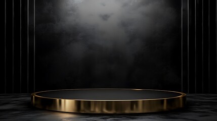 Vintage metal pan with smoke and light on empty kitchen table