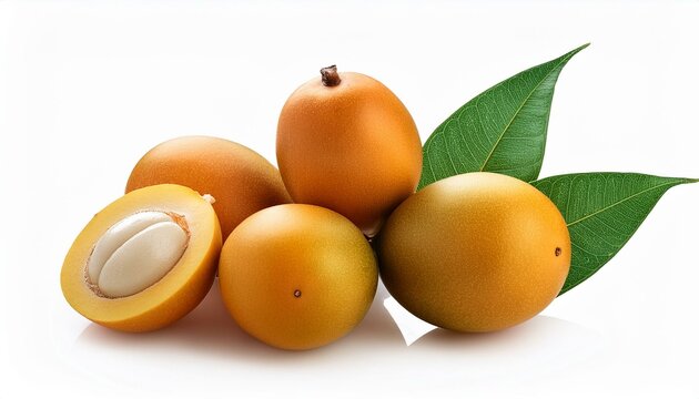 arhat fruit isolated on white background