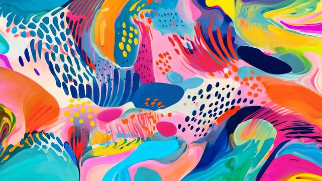 Vintage abstract risograph watercolor colorful flowing shapes, pastel halftone, geometric grain texture