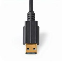 Displayport Male Hdmi Isolated on White background.